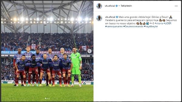 Trabzonsporlu futbolcuların galibiyet paylaşımları 10