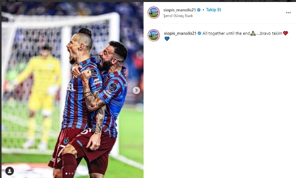 Trabzonsporlu futbolcuların galibiyet paylaşımları 4