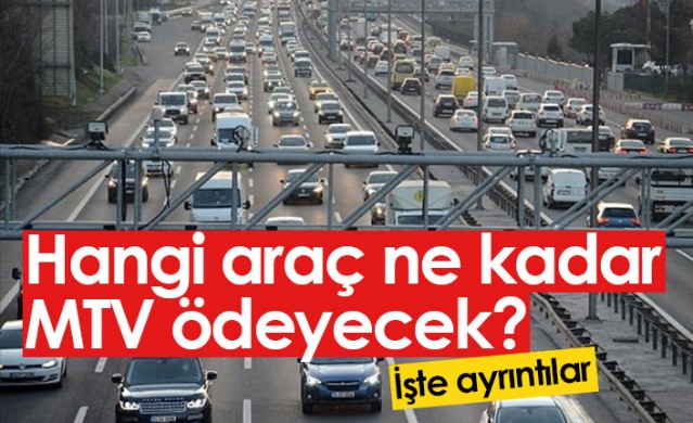 Hangi araç ne kadar MTV ödeyecek? 1