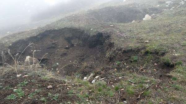 Gümüşhane'de 'Güneş Tapınağı’ kaçak kazıda ortaya çıktı. 9