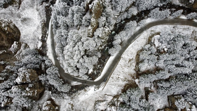 Trabzon'da kar güzelliği 9