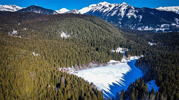 Karagöl'ün büyüleyici kış manzarası. Foto Galeri 13
