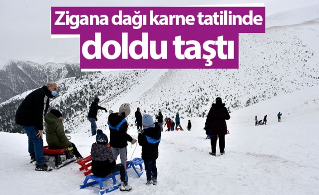 Zigana dağı karne tatilinde doldu taştı. Foto Galeri. 1