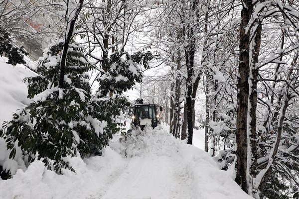Orta ve Doğu Karadeniz'de kar esareti. Foto Haber 15