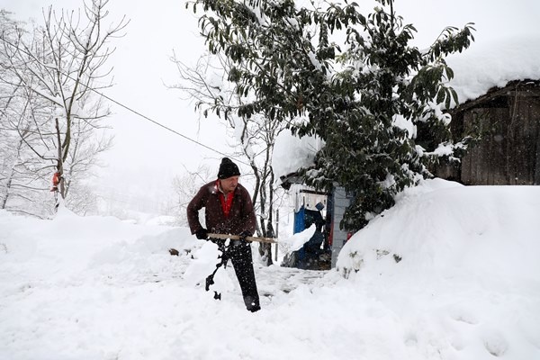 Orta ve Doğu Karadeniz'de kar esareti. Foto Haber 31