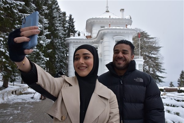 Atatürk Köşkü'ne ziyaretçi akını. 22 mART 2023 Foto Haber 3