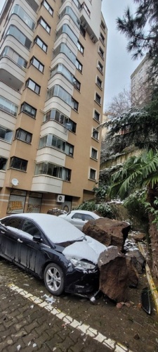 Karadeniz'de 'eriyen kar' tehlikesi. Foto Haber 7