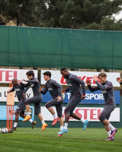 Trabzonspor Beşiktaş maçı hazırlıklarını sürdürüyor. Foto Haber 5
