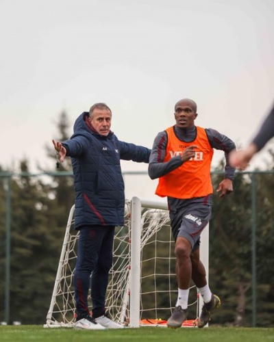 Trabzonspor Beşiktaş maçı hazırlıklarını sürdürüyor. Foto Haber 34