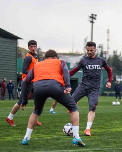 Trabzonspor Beşiktaş maçı hazırlıklarını sürdürüyor. Foto Haber 54