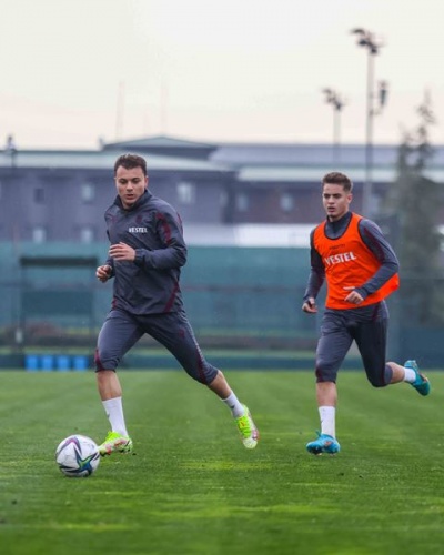 Trabzonspor Beşiktaş maçı hazırlıklarını sürdürüyor. Foto Haber 14