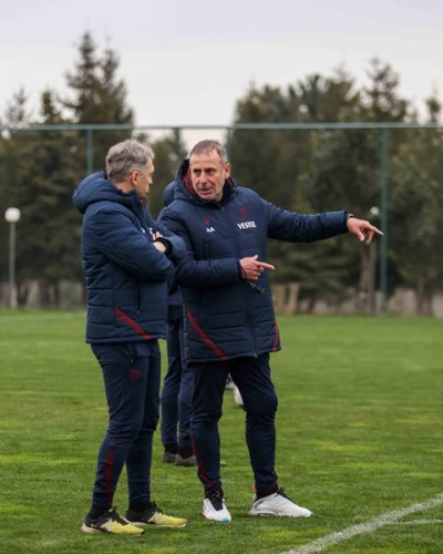 Trabzonspor Beşiktaş maçı hazırlıklarını sürdürüyor. Foto Haber 42