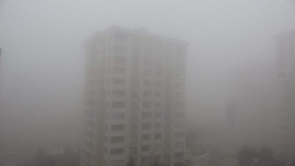 Trabzon'da sis hava ulaşımını vurdu. Foto Galeri 6