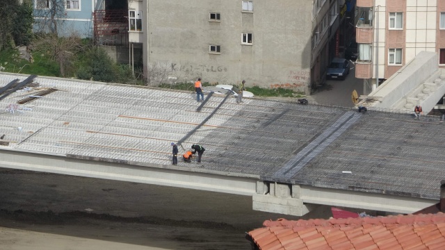 Türkiye'nin en maliyetli şehir içi yollarından biri Trabzon'da yapılıyor. Foto Haber 11
