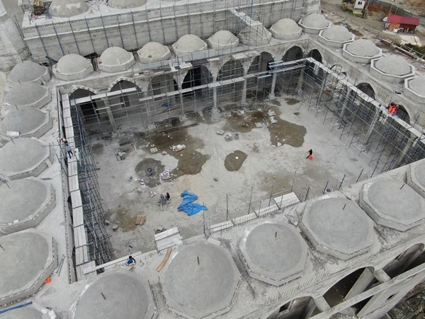 Trabzon'da Doğu Karadeniz'in en büyük cami ve külliyesinde sona doğru. Foto Galeri 7