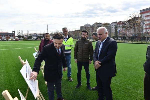 Yalı Mahallesi Futbol Sahası yenileniyor! FİFA Standatlarında olacak. Foto Galeri 5
