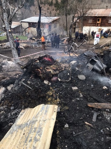 Küle dönen evde feci ölüm. Foto Haber 11