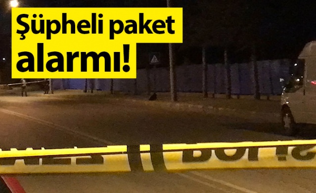 Gümüşhane’de şüpheli paket alarmı. Foto Haber 1
