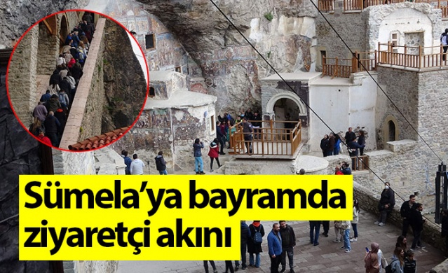 Sümela’ya bayramda ziyaretçi akını. Foto Haber 1