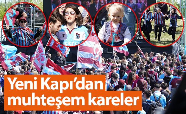 Trabzonspor taraftarı Yeni Kapı'da! Muhteşem kareler...Foto Galeri 1