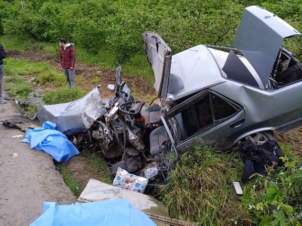 Ordu'da hastaneye giderken kaza! Baba ile kızını ölüm ayırdı. Foto Haber 4
