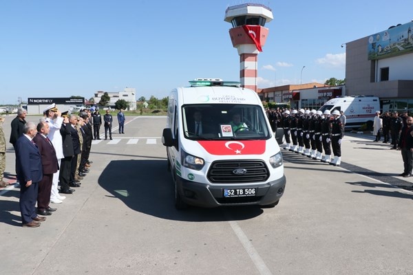 Ordulu şehit polis son yolculuğuna uğurlandı. Foto Haber 16