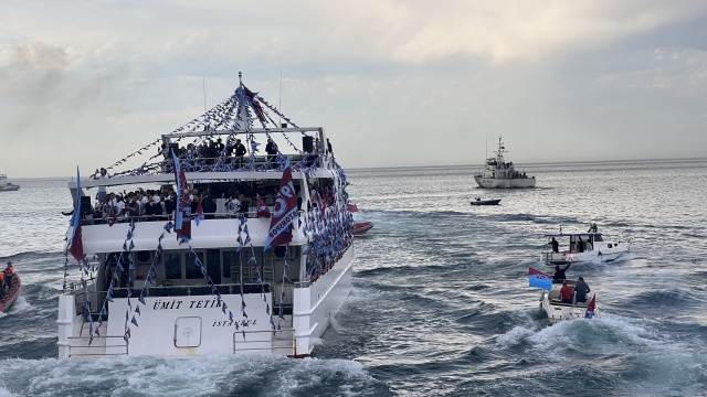 Trabzonspor kutlamalara denizden başladı! Muhteşem görüntüler. Foto Haber 6