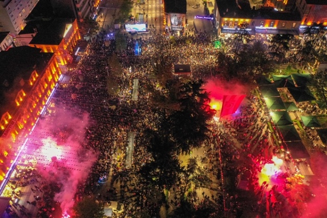 Trabzon'da şampiyonluk coşkusu. Foto Haber 7