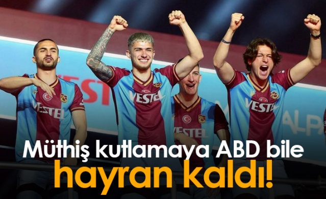 Trabzonspor'un kutlaması ABD'de haber oldu. Foto Haber 1