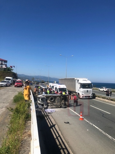 Trabzon'daki trafik kazasından acı haber geldi! Foto Haber 5