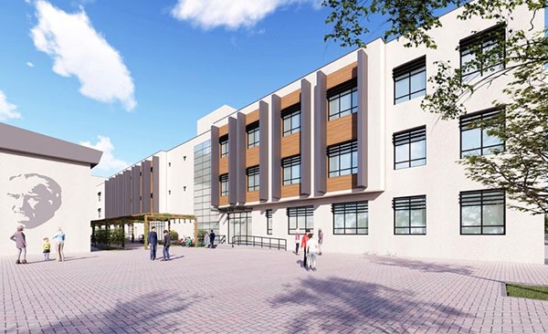 Akçaabat Spor Lisesi'nin temeli atılıyor. Foto Haber 3