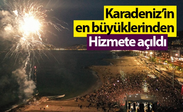 Karadeniz’in en büyük plajlarından biri Giresun’da hizmete açıldı. Foto Haber 1