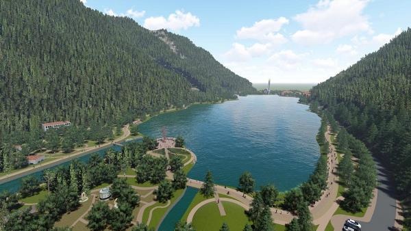 Uzungöl'ü çevreleyen kaçak yapılar yıkılıyor. Foto Haber 2