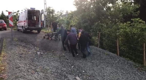 Ordu'da minibüs fındık bahçesine uçtu! 11 kişi yaralı. Foto Haber 2