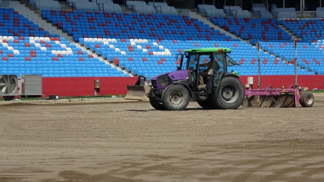 Şampiyonluk kutlamaları sonrası Trabzonspor'un stadı sil baştan yenileniyor. Foto Haber 13