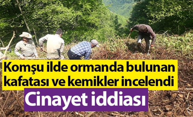 Gümüşhane 'de ormanda bulunan kafatası kemiklerin arkasından cinayet iddiası. Foto Haber 1