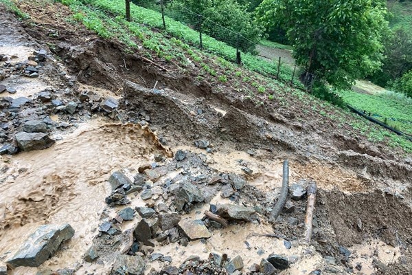 Gümüşhane’de aşırı yağış sele neden oldu. Foto Haber 6