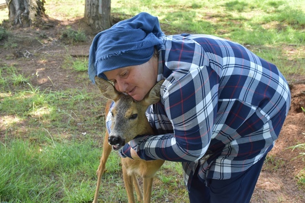 Trabzon'da "Bordo" ile "Mavi" botanik parkın maskotu oldu. Foto Galeri 5