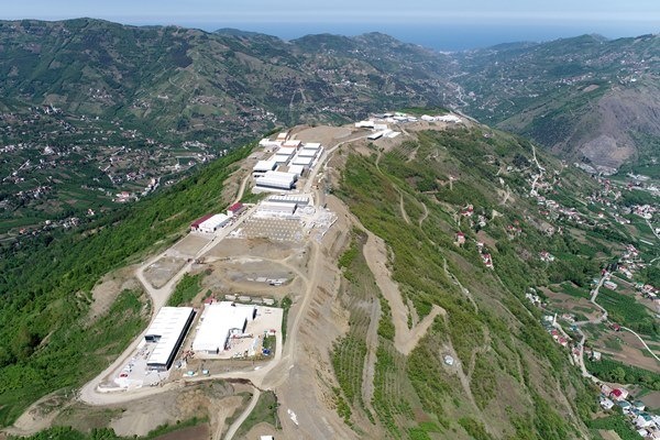 Trabzon'da dağı tıraşlayıp, zirveye OSB kurdular.Foto Haber 14