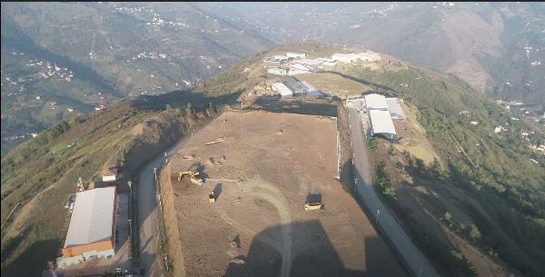 Trabzon'da dağı tıraşlayıp, zirveye OSB kurdular.Foto Haber 5