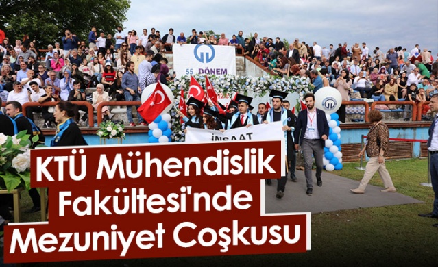 KTÜ Mühendislik Fakültesi'nde Mezuniyet Coşkusu. Foto Haber 1