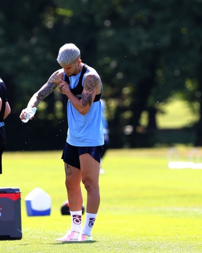 Trabzonspor'da şok! Visca antrenmanı tamamlayamadı. Foto Galeri 13