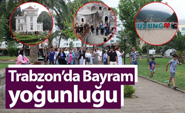 Trabzon'da bayram yoğunluğu. Foto Haber 1