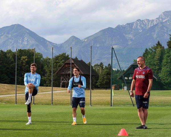 Trabzonspor Slovenya'da çift antremanla günü tamamladı. 11 Temmuz 2022 46