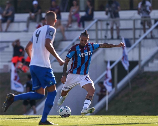 Trabzonspor'un ilk hazırlık maçından kareler. Foto Haber 14