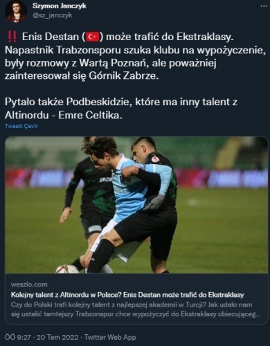 Enis Destan'a çifte talip! 2 ayrı ülkeden Trabzonspor'un kapısını çalacaklar. Foto Haber 8