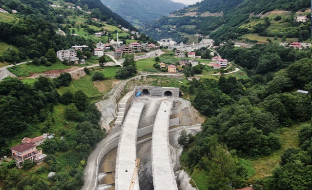 Yeni Zigana Tüneli’nin inşaatında sona geliniyor. Foto Haber 6