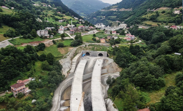 Yeni Zigana Tüneli’nin inşaatında sona geliniyor. Foto Haber 7