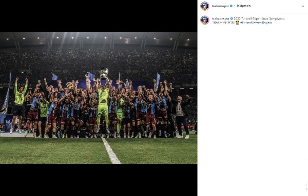 Trabzonspor ve futbolculardan Süper Kupa Paylaşımları. Foto Galeri 12
