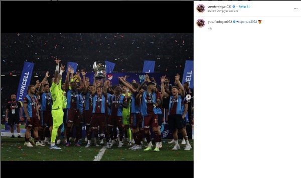 Trabzonspor ve futbolculardan Süper Kupa Paylaşımları. Foto Galeri 16